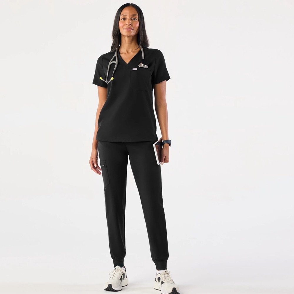 3 Black Figs Catarina Scrub Top Lot of 3